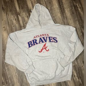Atlanta Braves Grey hoodie- size Large!